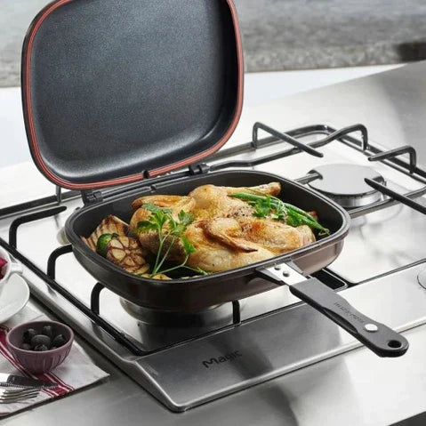 SARTÉN DOBLE PARRILLA ANTIADHERENTE® 🍳