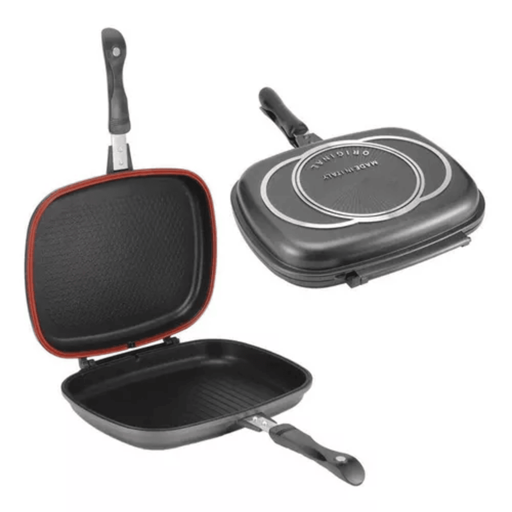 SARTÉN DOBLE PARRILLA ANTIADHERENTE® 🍳